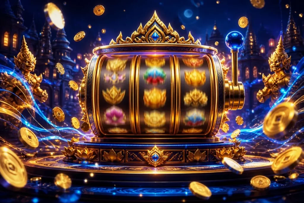 ภาพประกอบเกมสล็อตออนไลน์สไตล์นีออน